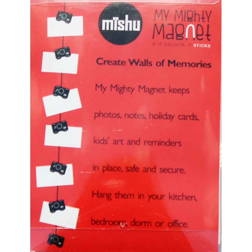 Black Camera My Mighty Magnet System - The simple and creative way to display pictures, cards or whatever matters to you using super strong Mighty Magnets.