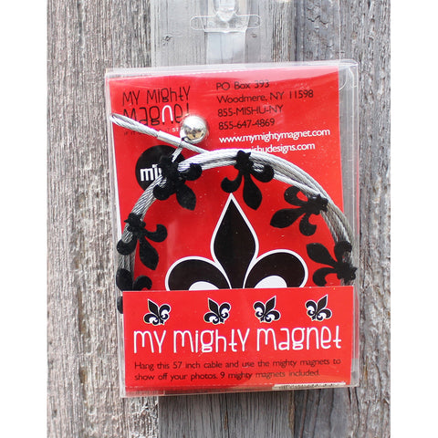 Image of Fleur De Lis My Mighty Magnet System - The simple and creative way to display pictures, cards or whatever matters to you using super strong Mighty Magnets.