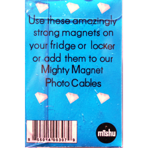 Clear Gem Extra Mighty Magnets - 6 Mighty Magnets per package