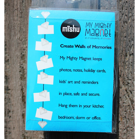 Image of Clear Gem My Mighty Magnet System - The simple and creative way to display pictures, cards or whatever matters to you using super strong Mighty Magnets.