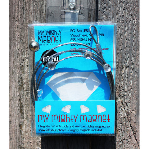 Image of Clear Gem My Mighty Magnet System - The simple and creative way to display pictures, cards or whatever matters to you using super strong Mighty Magnets.