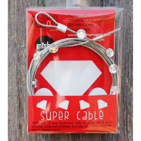 Image of SUPER CABLE MY MIGHTY MAGNET SYSTEM - The simple and creative way to display pictures, cards or whatever matters to you using super strong Mighty Magnets.