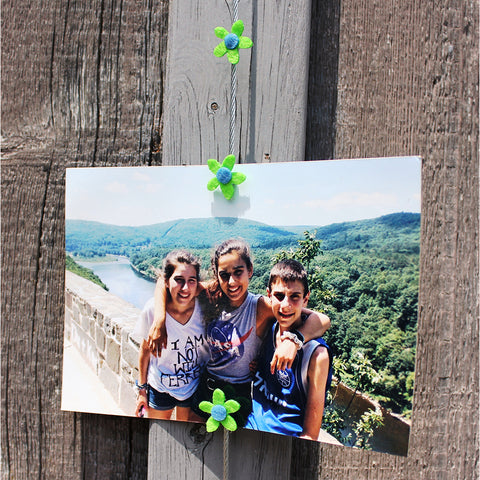 Image of Green Flower My Mighty Magnet System - The simple and creative way to display pictures, cards or whatever matters to you using super strong Mighty Magnets.