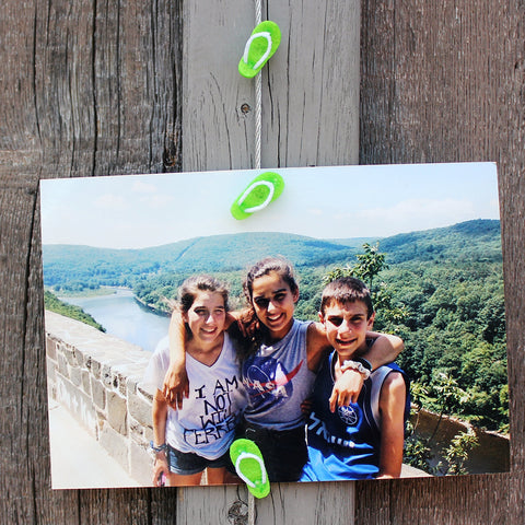 Image of Green Flip Flops My Mighty Magnet System - The simple and creative way to display pictures, cards or whatever matters to you using super strong Mighty Magnets.
