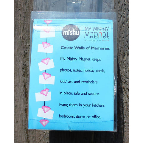 Image of Hot Pink Gem My Mighty Magnet System - The simple and creative way to display pictures, cards or whatever matters to you using super strong Mighty Magnets.
