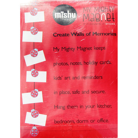 Image of Ladybug My Mighty Magnet System - The simple and creative way to display pictures, cards or whatever matters to you using super strong Mighty Magnets.