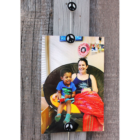 Image of Peace Sign - My Mighty Magnet System - The simple and creative way to display pictures, cards or whatever matters to you using super strong Mighty Magnets.
