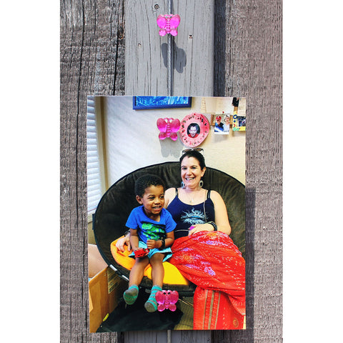 Image of Pink Butterfly My Mighty Magnet System - The simple and creative way to display pictures, cards or whatever matters to you using super strong Mighty Magnets.