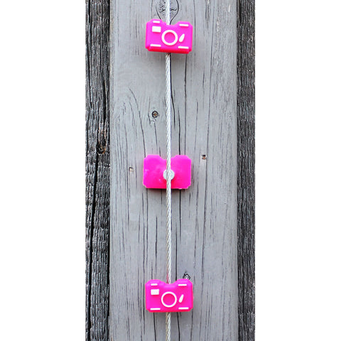 Image of Pink Camera My Mighty Magnet System - The simple and creative way to display pictures, cards or whatever matters to you using super strong Mighty Magnets.