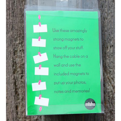 Image of Pink Flip Flops My Mighty Magnet System - The simple and creative way to display pictures, cards or whatever matters to you using super strong Mighty Magnets.
