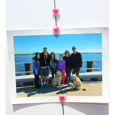 Image of Pink Heart My Mighty Magnet System - The simple and creative way to display pictures, cards or whatever matters to you using super strong Mighty Magnets.