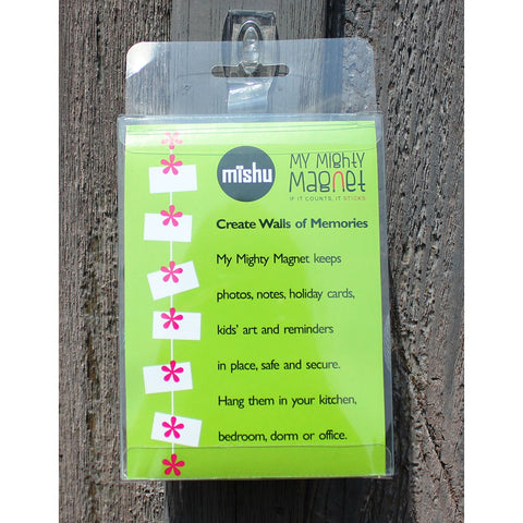 Image of Pink Hippy Flower My Mighty Magnet System - The simple and creative way to display pictures, cards or whatever matters to you using super strong Mighty Magnets.