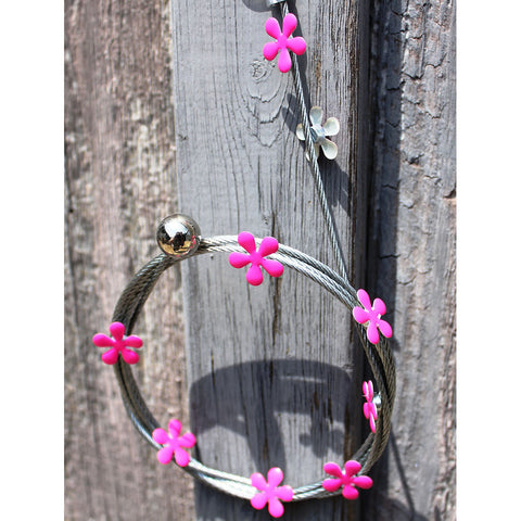 Image of Pink Hippy Flower My Mighty Magnet System - The simple and creative way to display pictures, cards or whatever matters to you using super strong Mighty Magnets.