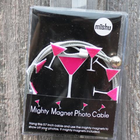 Image of Martini Glass My Mighty Magnet System - The simple and creative way to display pictures, Christmas cards or whatever matters to you using super strong Mighty Magnets.