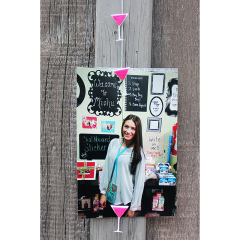 Image of Martini Glass My Mighty Magnet System - The simple and creative way to display pictures, Christmas cards or whatever matters to you using super strong Mighty Magnets.