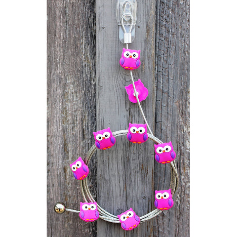 Image of Pink Owl My Mighty Magnet System - The simple and creative way to display pictures, cards or whatever matters to you using super strong Mighty Magnets.
