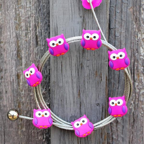 Image of Pink Owl My Mighty Magnet System - The simple and creative way to display pictures, cards or whatever matters to you using super strong Mighty Magnets.