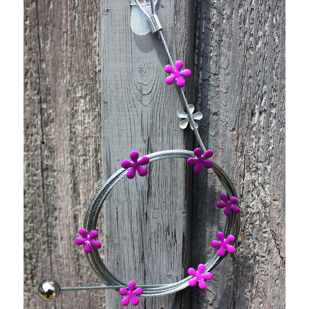 Purple Hippy Flower My Mighty Magnet System - The simple and creative way to display pictures, cards or whatever matters to you using super strong Mighty Magnets.