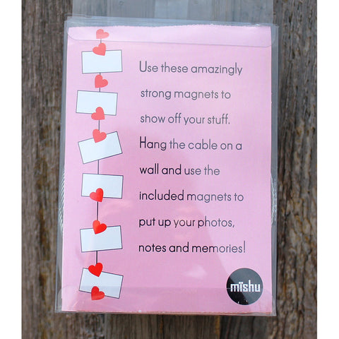 Image of Red Heart My Mighty Magnet System - The simple and creative way to display pictures, cards or whatever matters to you using super strong Mighty Magnets.