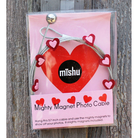 Image of Red Heart My Mighty Magnet System - The simple and creative way to display pictures, cards or whatever matters to you using super strong Mighty Magnets.