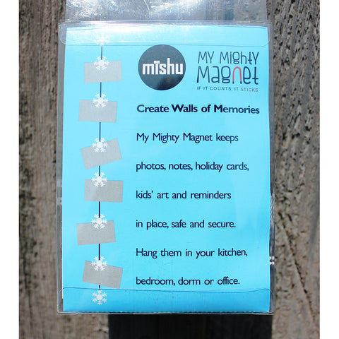 Image of Snowflake My Mighty Magnet System - The simple and creative way to display pictures, Christmas cards or whatever matters to you using super strong Mighty Magnets.
