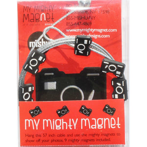 Black Camera My Mighty Magnet System - The simple and creative way to display pictures, cards or whatever matters to you using super strong Mighty Magnets.