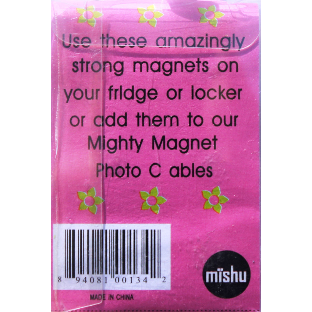 Green Flower Extra Mighty Magnets - 6 Mighty Magnets per package
