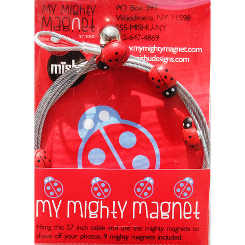 Image of Ladybug My Mighty Magnet System - The simple and creative way to display pictures, cards or whatever matters to you using super strong Mighty Magnets.