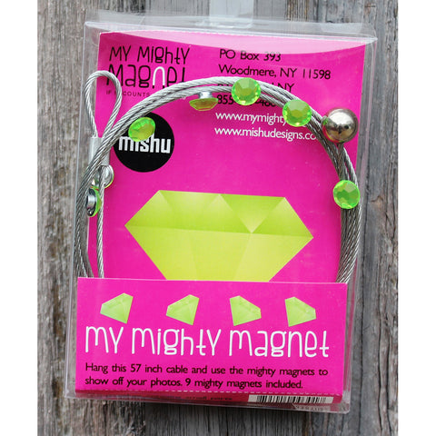 Green Gem My Mighty Magnet System - The simple and creative way to display pictures, cards or whatever matters to you using super strong Mighty Magnets.