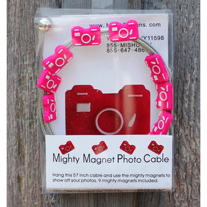 Pink Camera My Mighty Magnet System - The simple and creative way to display pictures, cards or whatever matters to you using super strong Mighty Magnets.
