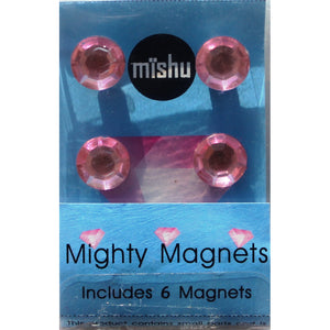 Light Pink Gem Extra Mighty Magnets - 6 Mighty Magnets per package