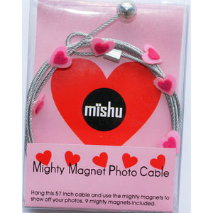 Pink Heart  My Mighty Magnet System - The simple and creative way to display pictures, cards or whatever matters to you using super strong Mighty Magnets.