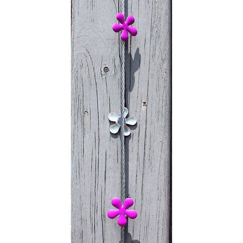 Image of Purple Hippy Flower My Mighty Magnet System - The simple and creative way to display pictures, cards or whatever matters to you using super strong Mighty Magnets.