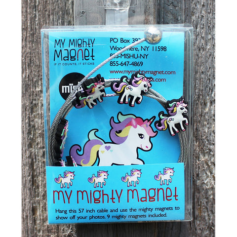 Image of Unicorn My Mighty Magnet System - The simple and creative way to display pictures, cards or whatever matters to you using super strong Mighty Magnets.